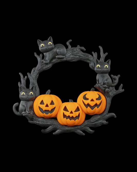 Halloween Deko Pumpkins & Kitties